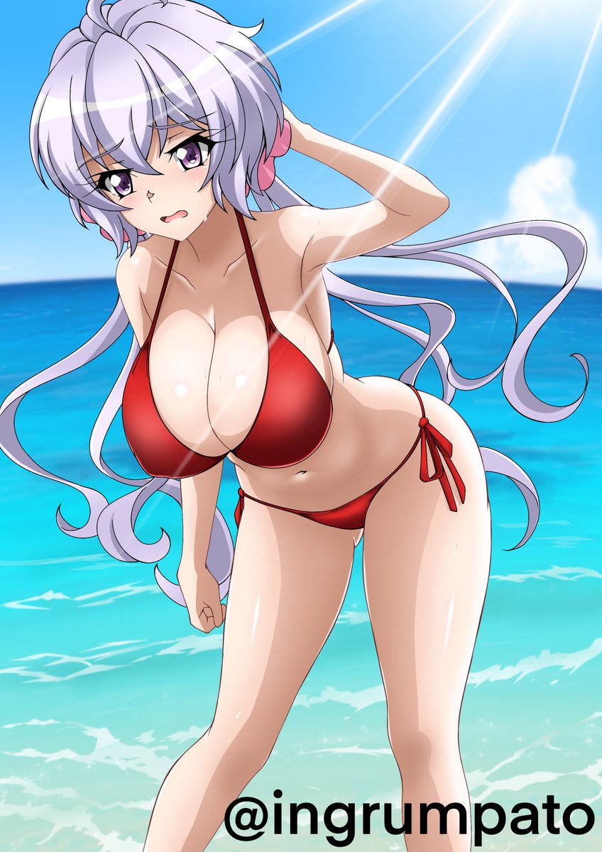 #水着からしか得られない栄養があるので見た人も貼る 
とりあえずコラボの水着クリスは描きますね! 