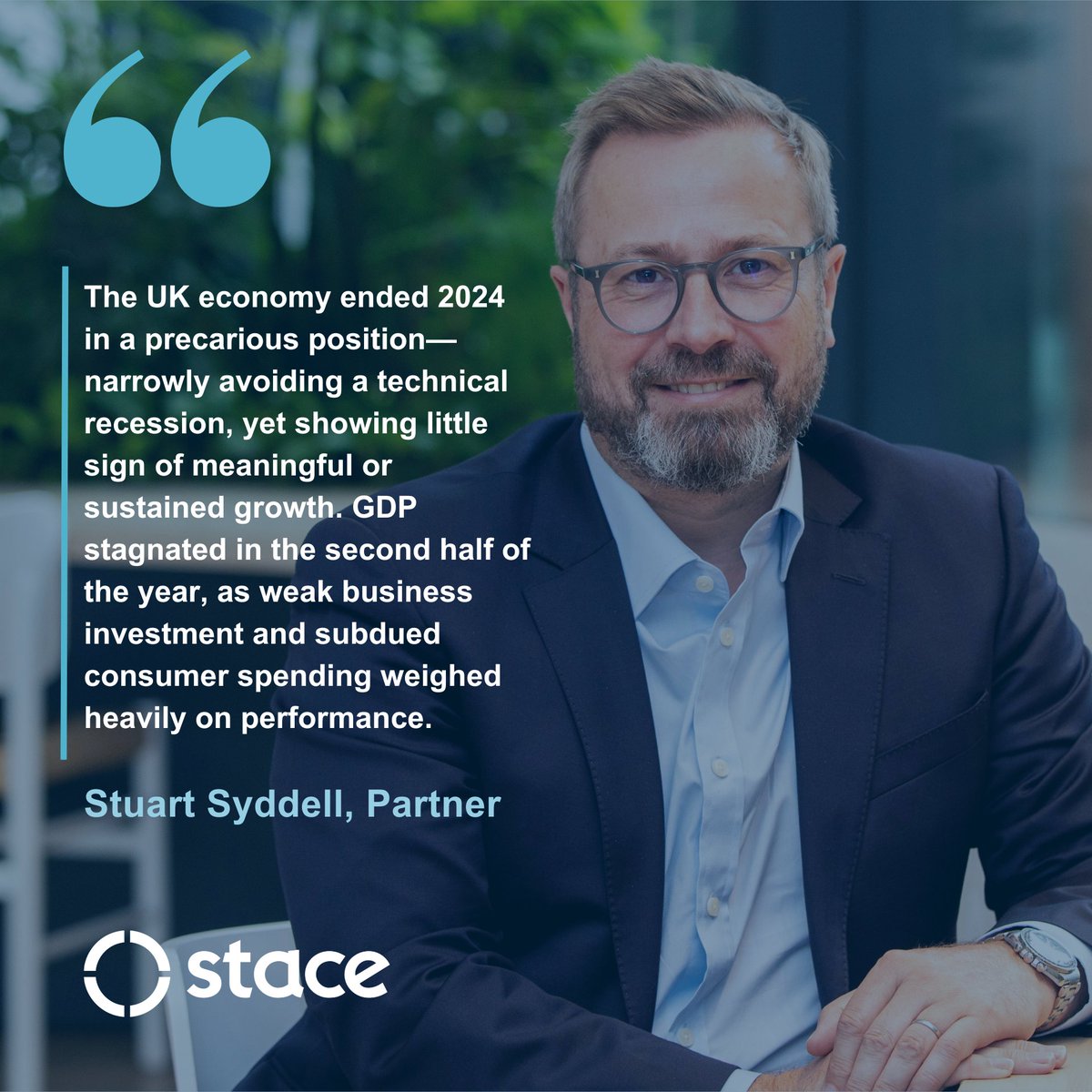 Fragile and uncertain. Our latest Stace Outlook Index is now available here: stace.co.uk/insights/stace…

The Stace Outlook Index brings you the latest updates on the UK economy, the industry and Tender Price Index (TPI) forecasts.  

#UKEconomy #TPI #Construction