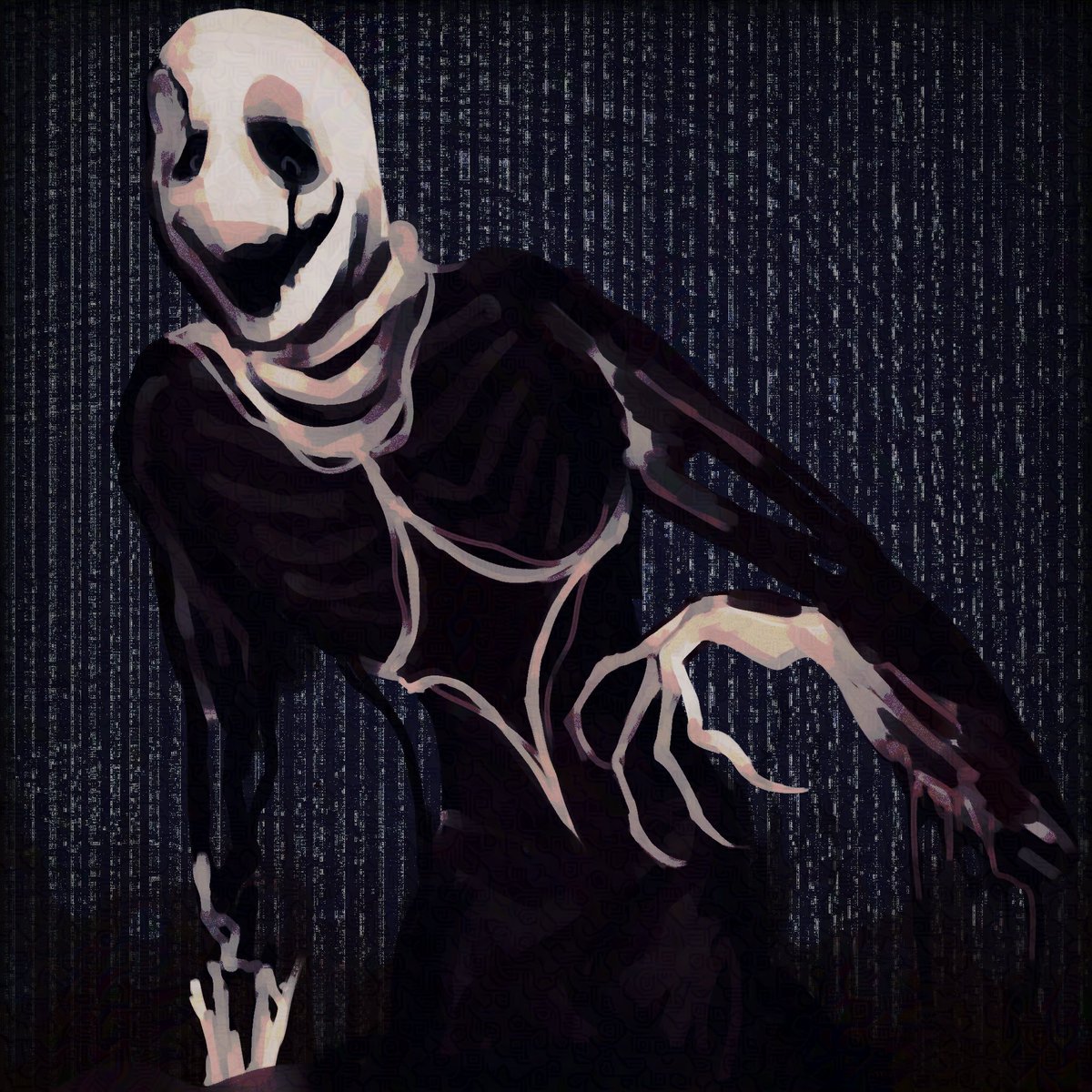 Gaster design for fun #undertale #DELTARUNE #GASTER, image size:1200x1200