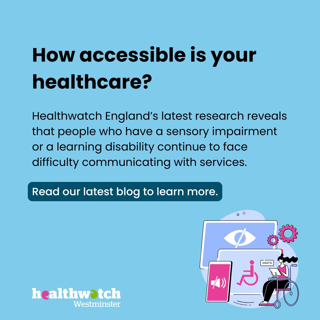 In 2022, Healthwatch England launched Your Care, Your Way campaign to find out whether the Accessible Information Standard is being met.

Key issues identified include the lack of face-to-face appointments and difficulties in booking appointments. Read more on our website.