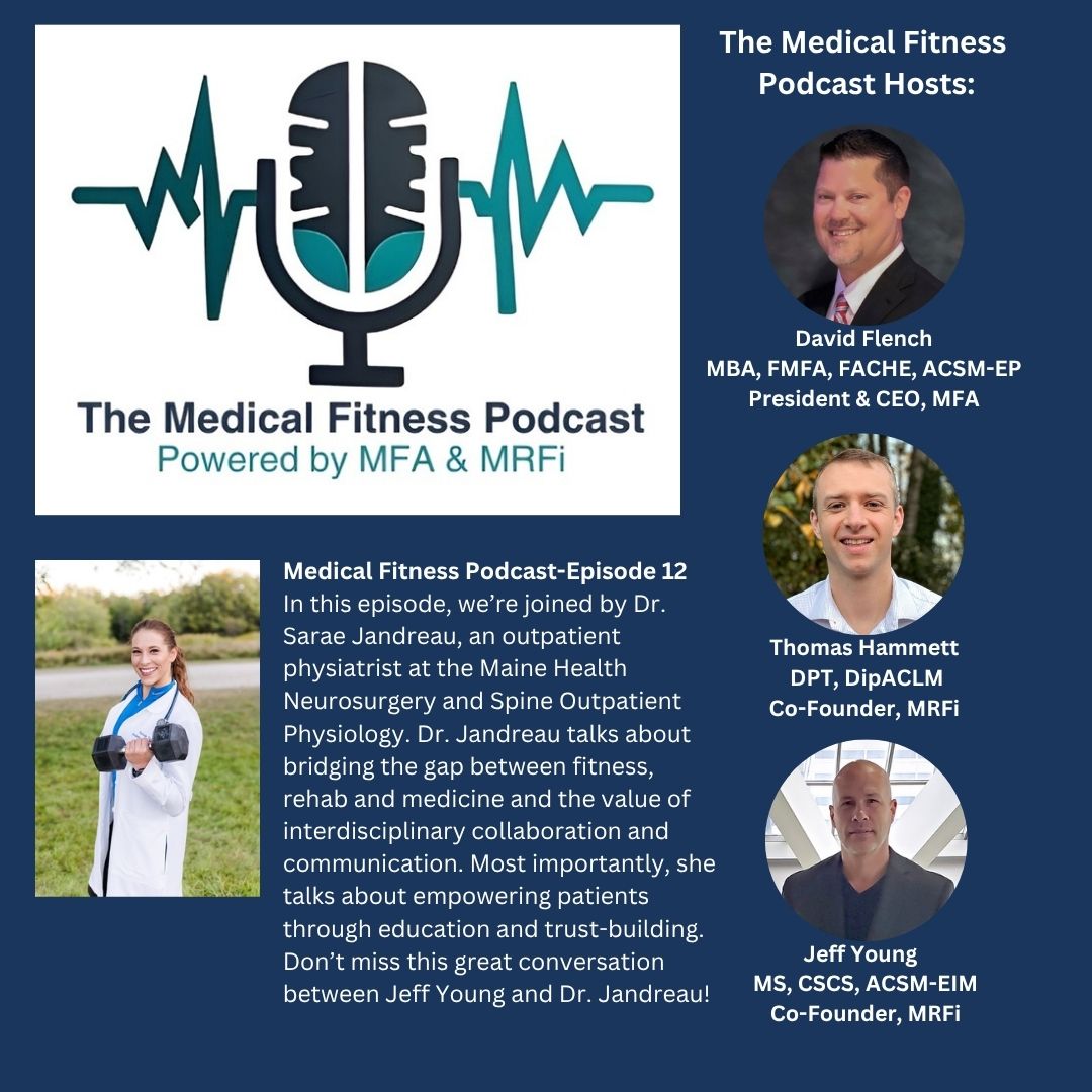 🎧 NEW EPISODE: When PT Ends, What’s Next?

Dr. Sarae Jandreau isn’t your average doc — she's a CSCS, ex-strength coach &amp; now a physiatrist fixing the follow-through gap in care. From underdosing to lost referrals, she’s changing the game.

🎙️ Listen now! medicalfitness.org/medical-fitnes…