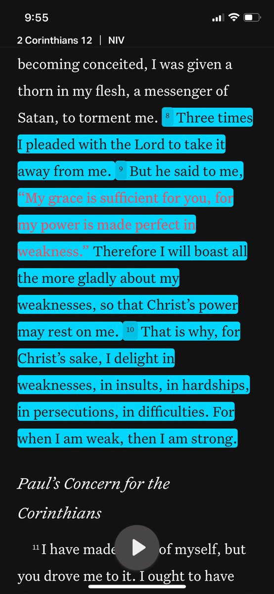 Whenever you feel weak, depressed, or even despondent always remember 2nd Corinthians 12 8:10. There is always a greater power from within…