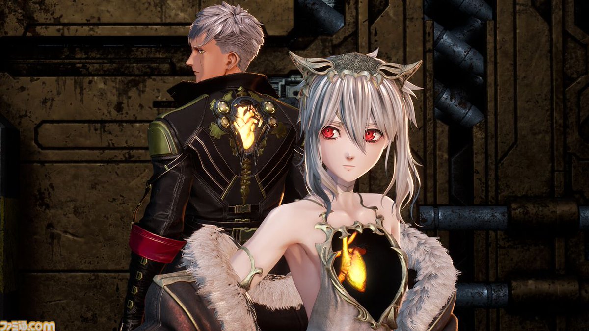 famitsu's tweet photo. 『コードヴェイン2』の主人公とバディは心臓を分け合ったふたり。ファミ通独占の飯塚Pインタビューでキャラ詳細などが判明
https://t.co/iumlsK86XA

・キャラクターはアニメ的デザインを踏襲
・パーツ数増加、ウェーブ髪など、カスタマイズは前作以上
・前作のキャラクターは出るのか？ https://t.co/kBSFB3S8vT