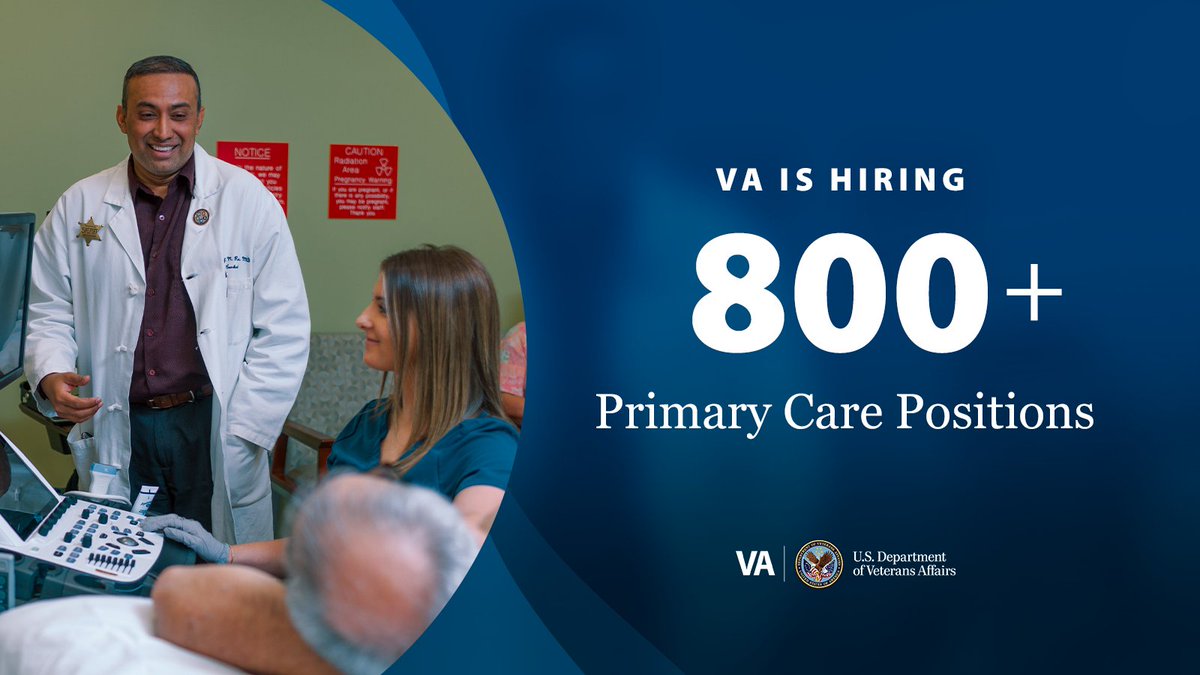This #WorkatVA Wednesday, we’re spotlighting jobs in primary care. Check out the more than 800 postings to find your next opportunity: usajobs.gov/Search/Results…