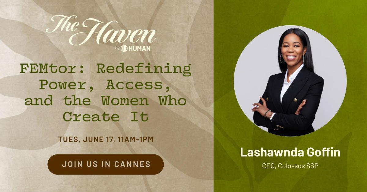 colossus_ssp's tweet image. Mentorship isn’t enough. At #CannesLions2025, our CEO Lashawnda Goffin joins @SecureWithHUMAN + @ButlerTill for FEMtor — a convo on turning advice into access for women leaders.

🎟️ RSVP: hubs.ly/Q03rGyhx0

#FEMtor #WomenInMedia #ColossusSSP @Cannes_Lions @IndexExchange
