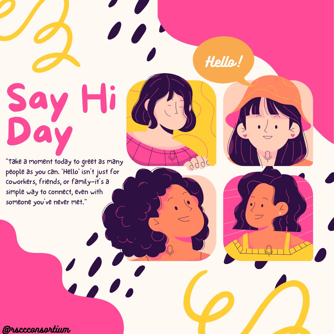 Today is #SayHiDay 💬 Let’s remember how powerful a simple “hi” can be.

For those living with #SickleCell, that small word can mean support, care &amp; community. Say hi. Start a chain of kindness. 💛❤️ #SickleCellAwareness