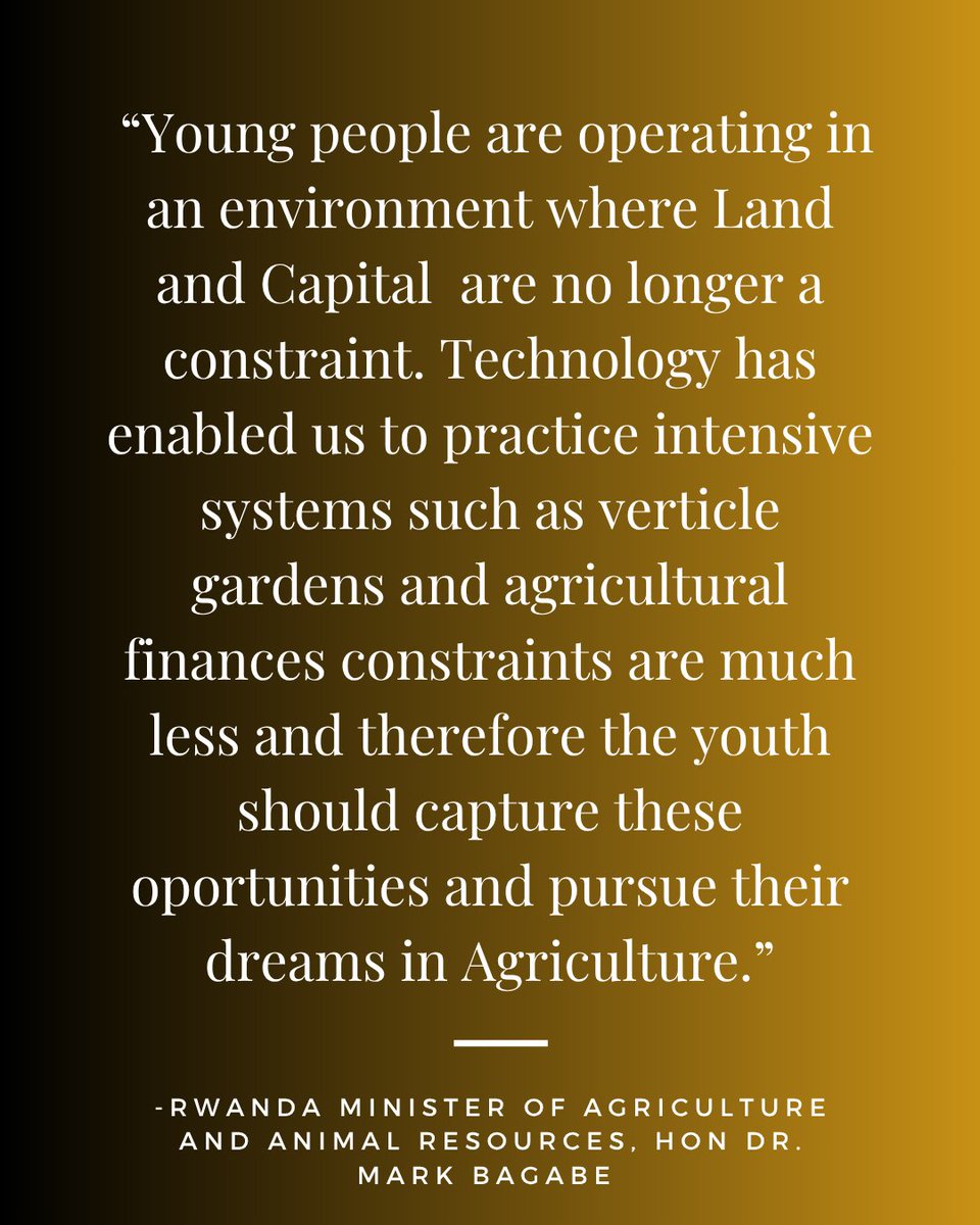 Sangwa Sifa Florence (@sangwasifa) on Twitter photo “Land and capital are no longer a constraint.”
Hon. Minister Dr. <a href="/mcbagabe/">Mark Cyubahiro Bagabe, PhD</a> of <a href="/RwandaAgri/">Ministry of Agriculture & Animal Resources |Rwanda</a> reminds youth that technology has unlocked new paths in agriculture from vertical farms to digital innovation.
The time to grow is now. #ACAT2025 #NextGenAgTech “Land and capital are no longer a constraint.”
Hon. Minister Dr. <a href="/mcbagabe/">Mark Cyubahiro Bagabe, PhD</a> of <a href="/RwandaAgri/">Ministry of Agriculture & Animal Resources |Rwanda</a> reminds youth that technology has unlocked new paths in agriculture from vertical farms to digital innovation.
The time to grow is now. #ACAT2025 #NextGenAgTech