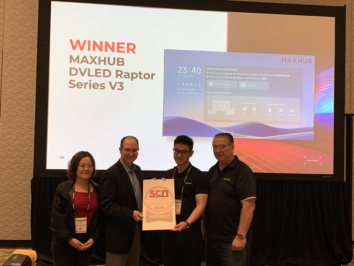 Peggy Blaze and Kelli Neve-Read had the pleasure of attending the SCN Awards the day before the InfoComm 2025 show floor opened, and we are excited to share a big congratulations to our clients, Matrox Video and <a href="/MAXHUB_Global/">MAXHUB</a>, on their well-deserved wins!

#InfoComm25 #AV