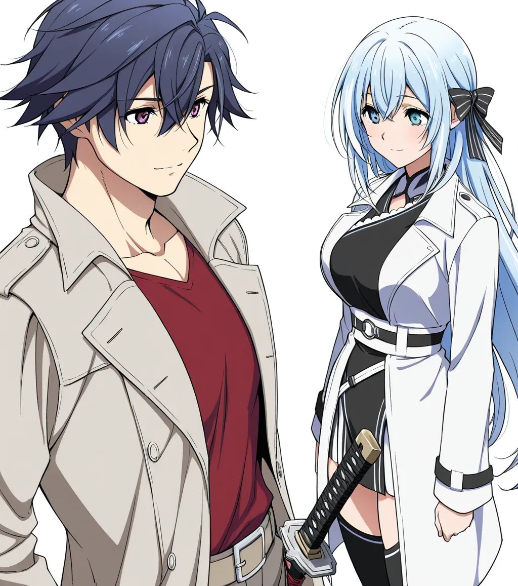 黎恩和静奈
#ReanSchwarzer
#ShizunaRemMisurugi 
#リィン・シュバルツァー 
#シズナ・レム・ミスルギ 
#閃の軌跡
#界の軌跡