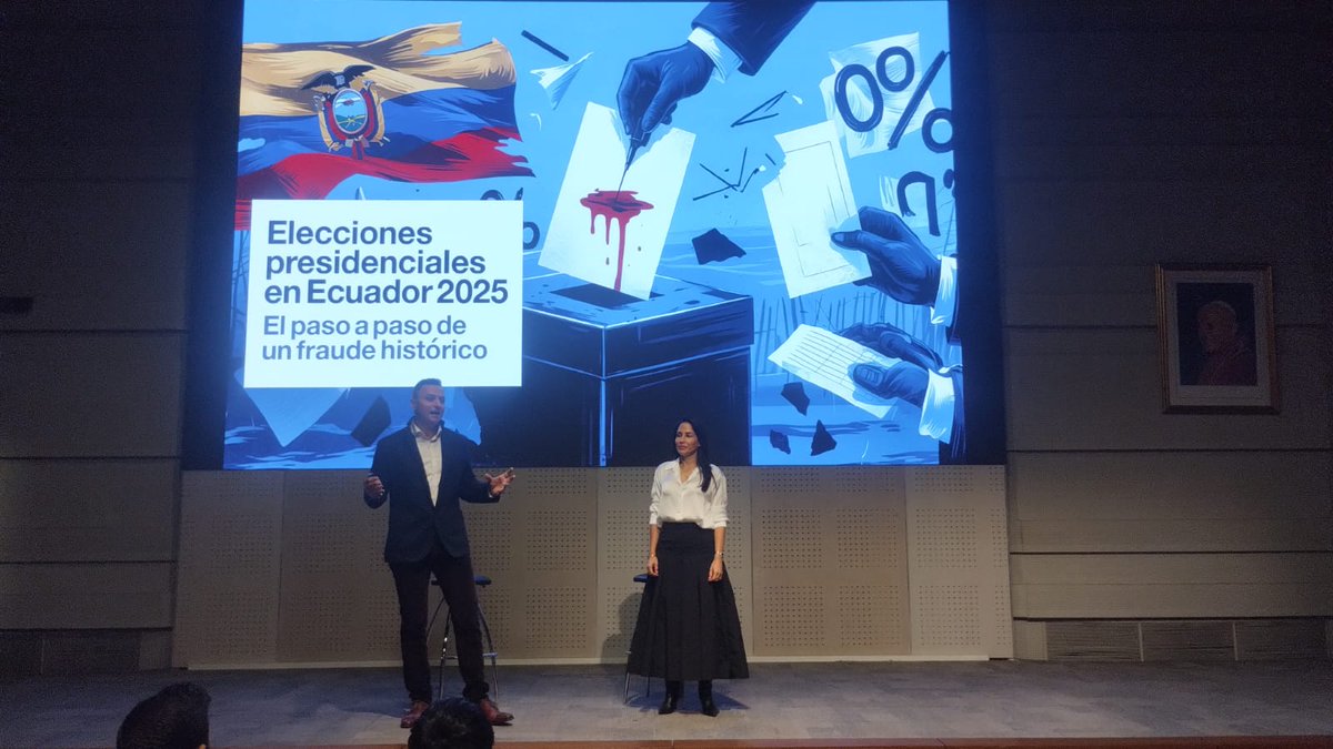 📍Estamos en la conferencia de Luisa González (<a href="/LuisaGonzalezEc/">Luisa González</a>) y Daniel Ivoskus (<a href="/divoskus/">Daniel Ivoskus</a>):
"Elección Presidencial en Ecuador"
Una mirada desde adentro al escenario político ecuatoriano. #CongresoBA  <a href="/CumbreCP/">CumbreCP</a> <a href="/PolitologosD/">Politólogos Digitales</a>
