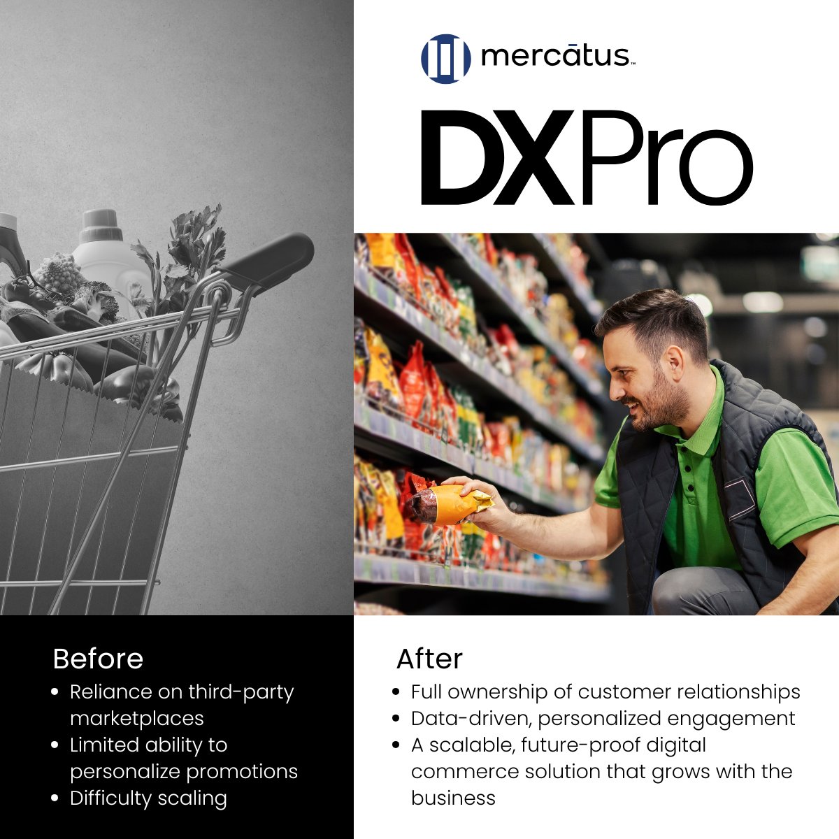 Shoppers don’t care what platform they use. They care about speed, savings, and a seamless checkout. DXPro empowers you to own and provide that journey for your customers. Learn more: mct.media/3LClvo0