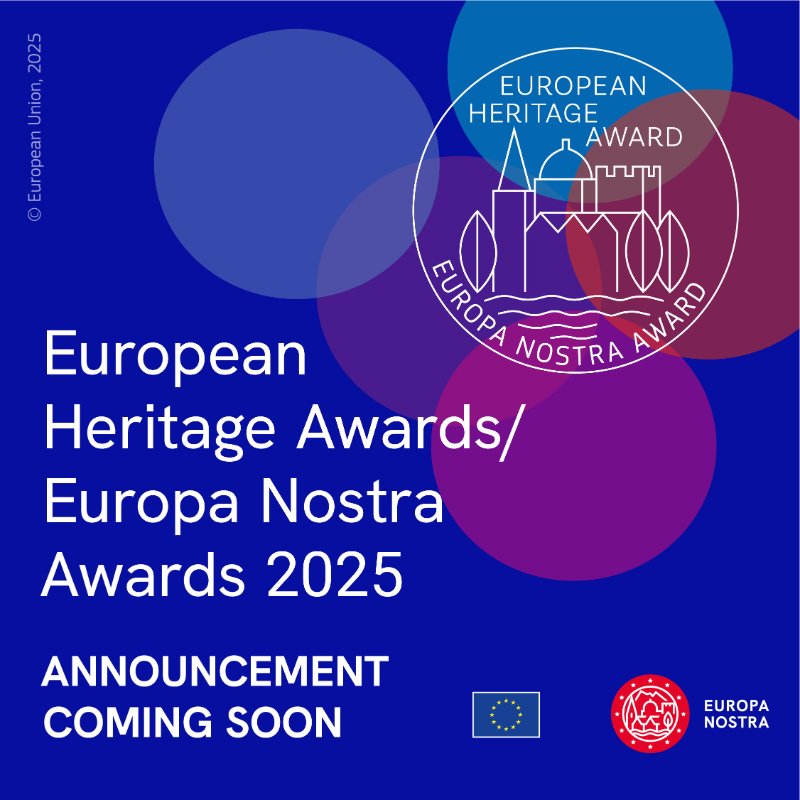 🎉 Mark your calendars!

On 12 June, we unveil the 30 winners of the 2025 European Heritage Awards / Europa Nostra Awards 🏆

From conservation to citizen engagement — these awards spotlight Europe’s most inspiring heritage practices and honour outstanding achievements