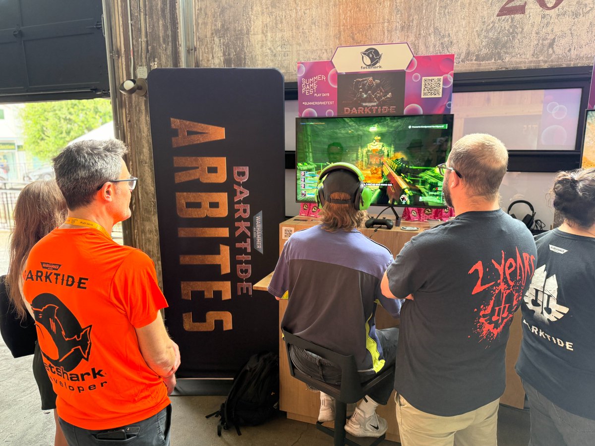Level Infinite (@levelinfinite) on Twitter photo ICYMI: Summer Game Fest brought the heat, and so did Warhammer 40,000: Darktide! 🔥
Players got an early taste of firepower with <a href="/Darktide40K/">Warhammer 40K: Darktide</a>'s upcoming Arbites class, and the Cyber-Mastiff surely brought the bite. ICYMI: Summer Game Fest brought the heat, and so did Warhammer 40,000: Darktide! 🔥
Players got an early taste of firepower with <a href="/Darktide40K/">Warhammer 40K: Darktide</a>'s upcoming Arbites class, and the Cyber-Mastiff surely brought the bite.