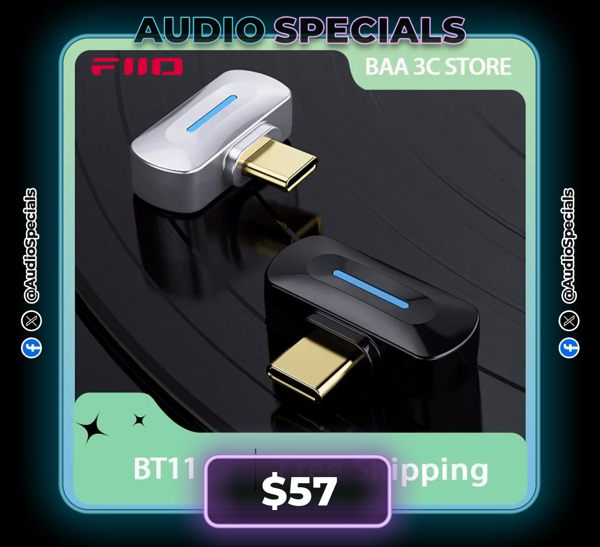 audiospecials's tweet image. LEVEL UP YOUR GAME AUDIO! 🎮🔊

🎧 Fiio BT11 Type-C Gaming Transmitter
💵 $57

🔗 s.click.aliexpress.com/e/_omBIGdn

#GamingAudio #WirelessSound #BluetoothAdapter