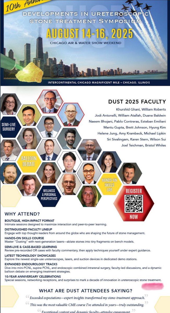 Pablo Contreras (@pabloncontreras) on Twitter photo Please Book In Your 🗓️
August 14-16, 2025. Chicago 🇺🇸
10 Anniversary of #DUST2025 🎉<a href="/dustcme/">DUST Symposium</a>
Thank you K. Ghani <a href="/peepeeDoctor/">Khurshid Ghani</a> #WilliamWRoberts <a href="/UMichUrology/">Michigan Urology</a> for you kind invitation 🙏
<a href="/SauUrologia/">Sociedad Argentina de Urología🇦🇷</a> <a href="/CAU_URO/">Confederación Americana de Urología (CAU)</a> <a href="/ResidentesCAU/">Oficina Residentes CAU</a> <a href="/Endo_Society/">Endourological Society</a> <a href="/AmerUrological/">Amer. Urol. Assn.</a> <a href="/Uroweb/">European Association of Urology (EAU)</a> <a href="/SIU_urology/">SIU-Urology</a> Please Book In Your 🗓️
August 14-16, 2025. Chicago 🇺🇸
10 Anniversary of #DUST2025 🎉<a href="/dustcme/">DUST Symposium</a>
Thank you K. Ghani <a href="/peepeeDoctor/">Khurshid Ghani</a> #WilliamWRoberts <a href="/UMichUrology/">Michigan Urology</a> for you kind invitation 🙏
<a href="/SauUrologia/">Sociedad Argentina de Urología🇦🇷</a> <a href="/CAU_URO/">Confederación Americana de Urología (CAU)</a> <a href="/ResidentesCAU/">Oficina Residentes CAU</a> <a href="/Endo_Society/">Endourological Society</a> <a href="/AmerUrological/">Amer. Urol. Assn.</a> <a href="/Uroweb/">European Association of Urology (EAU)</a> <a href="/SIU_urology/">SIU-Urology</a>