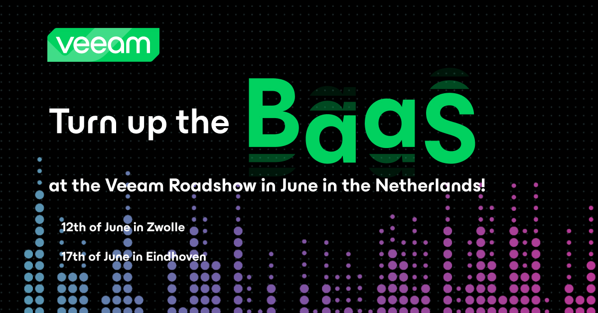Veeam_EMEA's tweet image. 🚀 Ready to enhance your #DataResilience? The Veeam Roadshow is coming to Netherlands. Save your spot for a deep dive into #VeeamDataCloud and BaaS + new solutions for Microsoft @Office365, #EntraID, and the Veeam Data Platform bit.ly/3HukPCf.