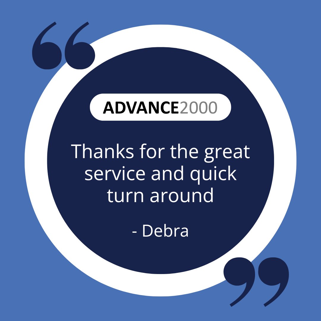 Shoutout to our team for delivering fast, accurate, and reliable service - just like our clients expect and deserve! 🙌

#Advance2000 #HappyCustomer #GreatService