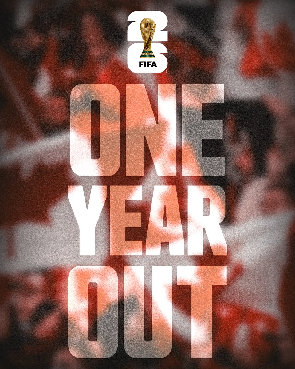 The countdown is on ⏳ 

FIFA World Cup 2026 is officially ONE YEAR OUT!

#CANMNT