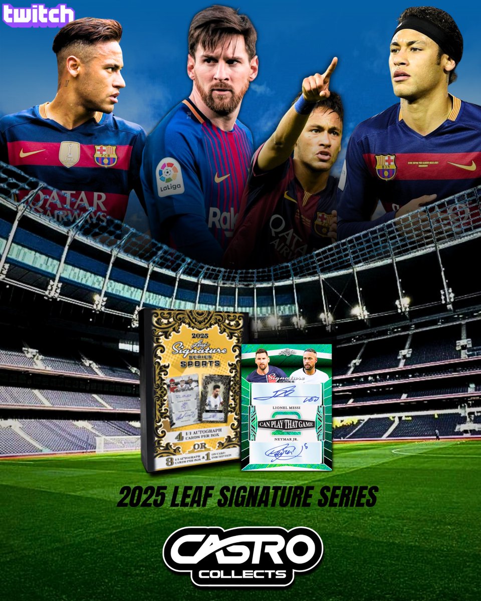 We are LIVE! 

Looking for multi-sport? We got you! 

Grab  personal box of leaf Signature series.
twitch.tv/castrocollects