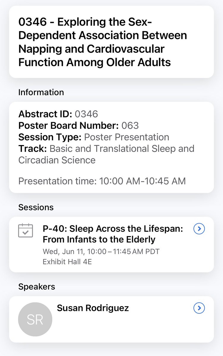CASH Lab (@cashlabusf) on Twitter photo Come check out our final poster presentation at today’s session- led by our graduate trainee Susan Rodriguez - discussing sex differences in associations between napping and heart rate variability in older adults! #SLEEP2025 <a href="/ashleyfcurtis/">Dr. Ashley F. Curtis</a> Come check out our final poster presentation at today’s session- led by our graduate trainee Susan Rodriguez - discussing sex differences in associations between napping and heart rate variability in older adults! #SLEEP2025 <a href="/ashleyfcurtis/">Dr. Ashley F. Curtis</a>