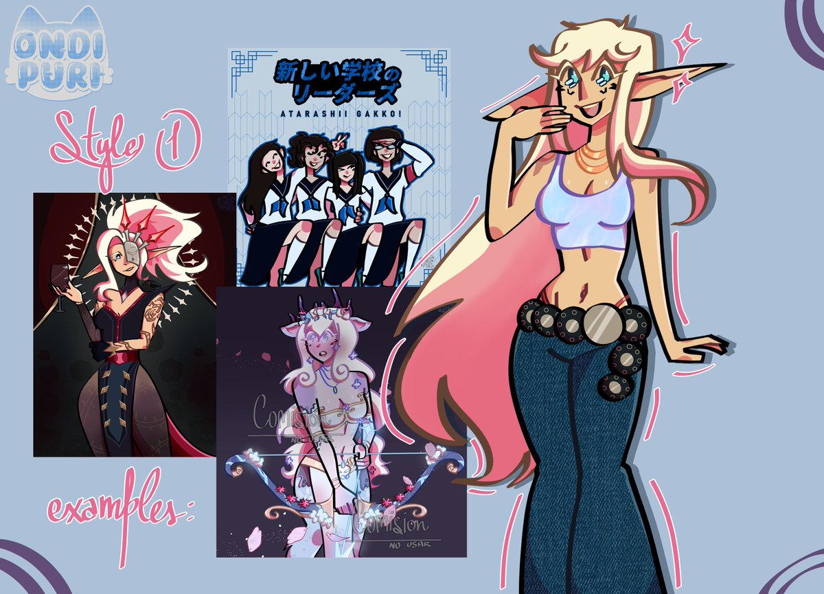 ondi_puri's tweet image. ⊹₊｡ꕤ˚₊⊹ 𝙲𝙾𝙼𝙼𝙸𝚂𝚂𝙸𝙾𝙽𝚂 𝙾𝙿𝙴𝙽 ⊹₊｡ꕤ˚₊⊹

New prices!! I finally decided to apply my second style, so if you have any questions, my DMS are always available ♥
Remember: if you commission a selfshipp, you get a free icon! ദ്ദി •⩊• )