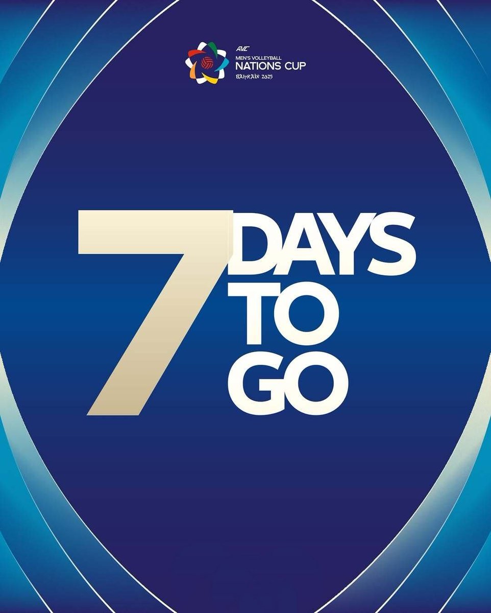 7 دن باقی: اے وی سی نیشنز کپ!
🔥🇵🇰 گنتی جاری ہے! بحرین میں AVC نیشنز کپ کا آغاز ہونے میں صرف 7 دن باقی ہیں۔ ہماری ٹیم تیار ہے! 💪

#PakistanVolleyball #TeamPakistan #VolleyballPassion #PVF #VolleyballLife #VolleyballTeam #Volleyball