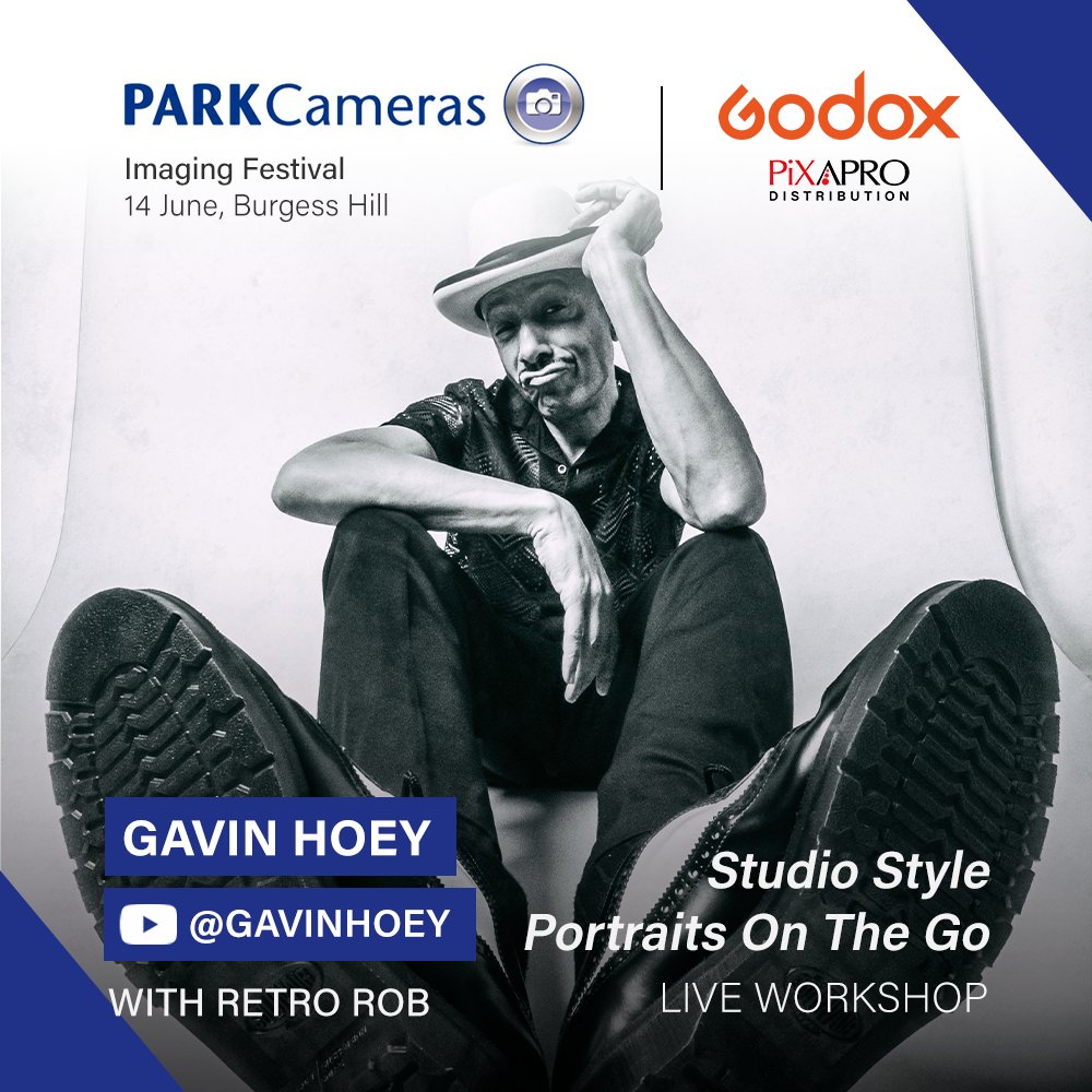 Join <a href="/Gavin_Hoey/">Gavin Hoey</a> and model Retro Rob this Saturday at Park Cameras Burgess Hill for the 2025 Imaging Festival for a new, FREE workshop on how small <a href="/GodoxGlobal/">Godox Global</a>  lights can have a big impact on outdoor shoots!
Just a few tickets left! Book now eventbrite.co.uk/e/studio-style…