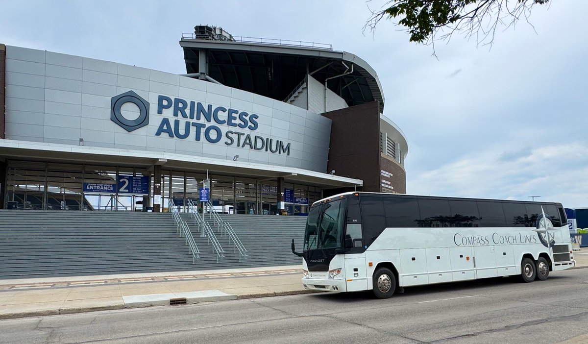 🏈 Go Bombers Go!! 🏈
Join us as we take you from Brandon to <a href="/PAStadiumWPG/">Princess Auto Stadium</a> for every <a href="/Wpg_BlueBombers/">Winnipeg Blue Bombers</a> home game this <a href="/CFL/">CFL</a> season!

Enjoy a safe, comfortable and hassle free trip to all 9️⃣ #ForTheW home games!

Cheer loud, have fun and leave the driving to us!

#bdnmb 

(1 of 2)