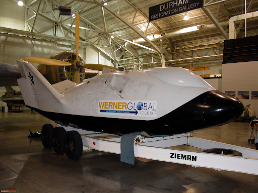 Astro_Clay's tweet image. You mean like THIS X-38... here @sac_aero museum in @AshlandNE?  #Exit426  #WeAreChanging #EntertainEducateInspire @One_Werner V-132 sits in Hangar B!  Come see!

The X-38 V-132 is now on permanent loan from NASA to the Strategic Air and Space Museum at Ashland, Nebraska.
