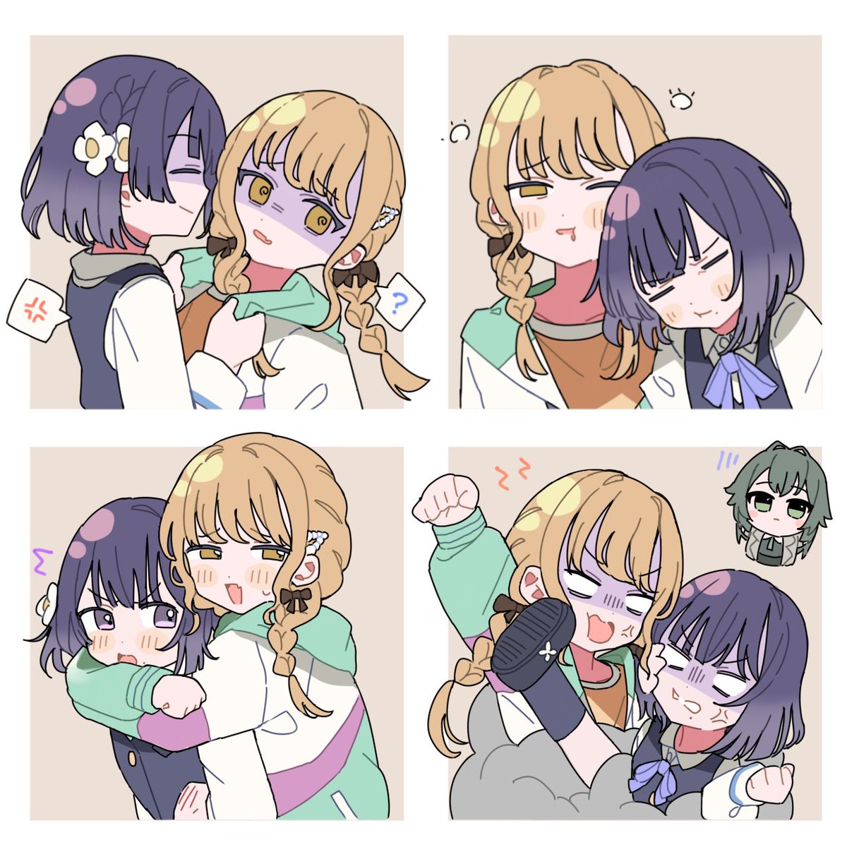 kyaranari_AMU's tweet image. 仲が良いことみすの絵です🫶
#学マス  #藤田ことね #秦谷美鈴