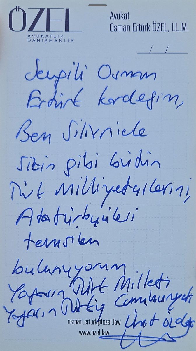 Ümit hoca ortaya koyduğu aktif Türk milliyetçiliğinden ve bunu bir genel başkan olarak yapmasından dolayı tutuklu.

Tutuklayan, tutuklatan, seven, sevmeyen herkes tutuklu olmaması gerektiğini biliyor.

Ödediği bedel millet namına ödenen bir bedeldir.
