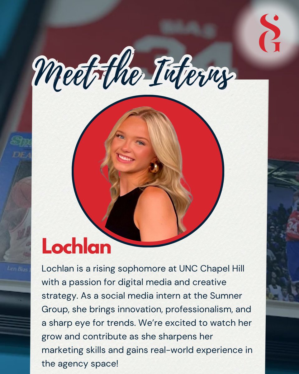 🎉 Meet Lochlan, one of our summer interns here at the Sumner Group! A rising sophomore at UNC Chapel Hill, Lochlan is already making waves with her creativity, photo editing skills, and love for all things digital marketing. We’re lucky to have her on the team!