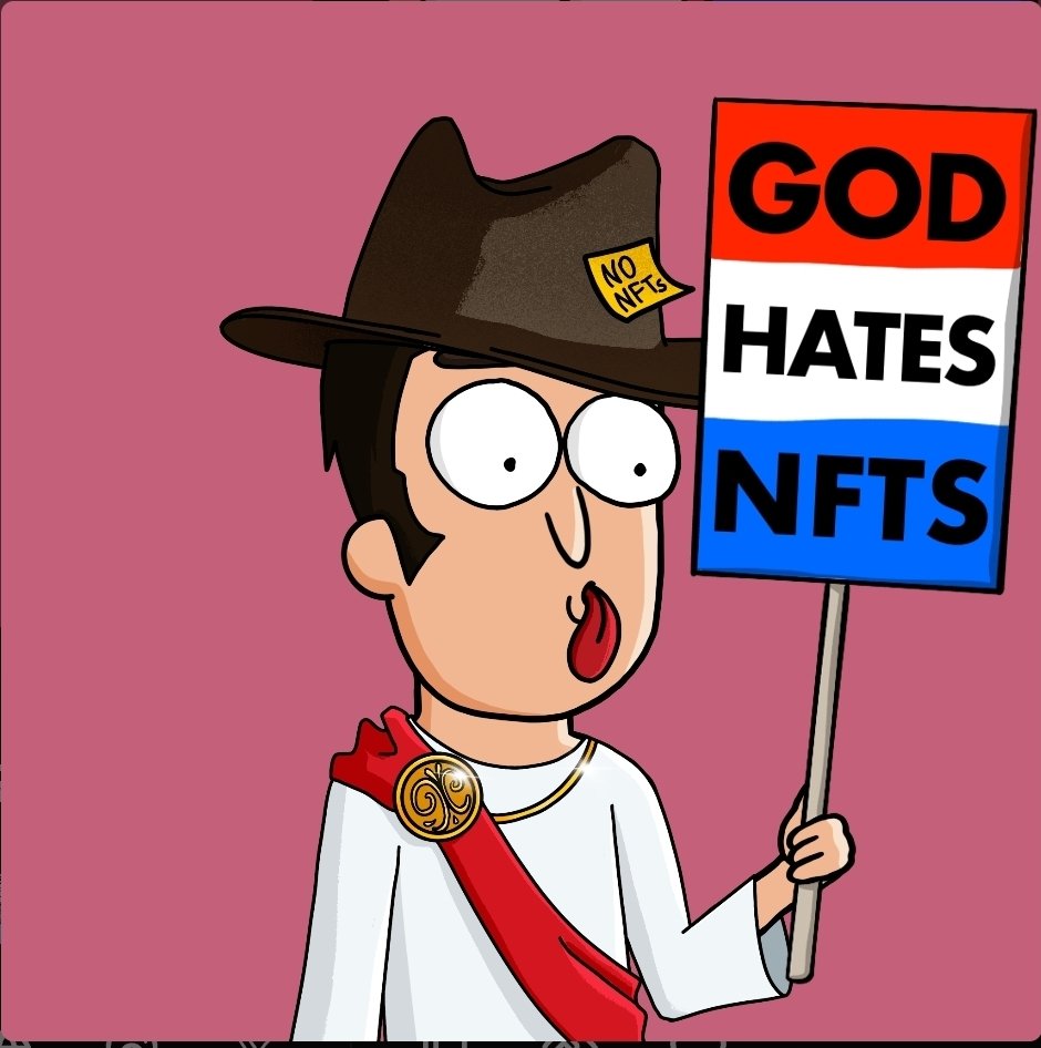 Have you always wanted an OG <a href="/GodHatesNFTees/">God Hates NFTs 🐇</a> ?!

Pete is doing what he always does.. Giving 🙏🏻 🗽 

Tell me why you want to be onboarded into the ONLY Cult...
RULES:
Follow <a href="/SrPetersETH/">Sr Peters</a> <a href="/DegenPreacher/">Preach</a> 
<a href="/GetTheNet69/">Get</a> 

RT. TAG 2. Ends at 7PM EST.
Token # given by Pete later 👀