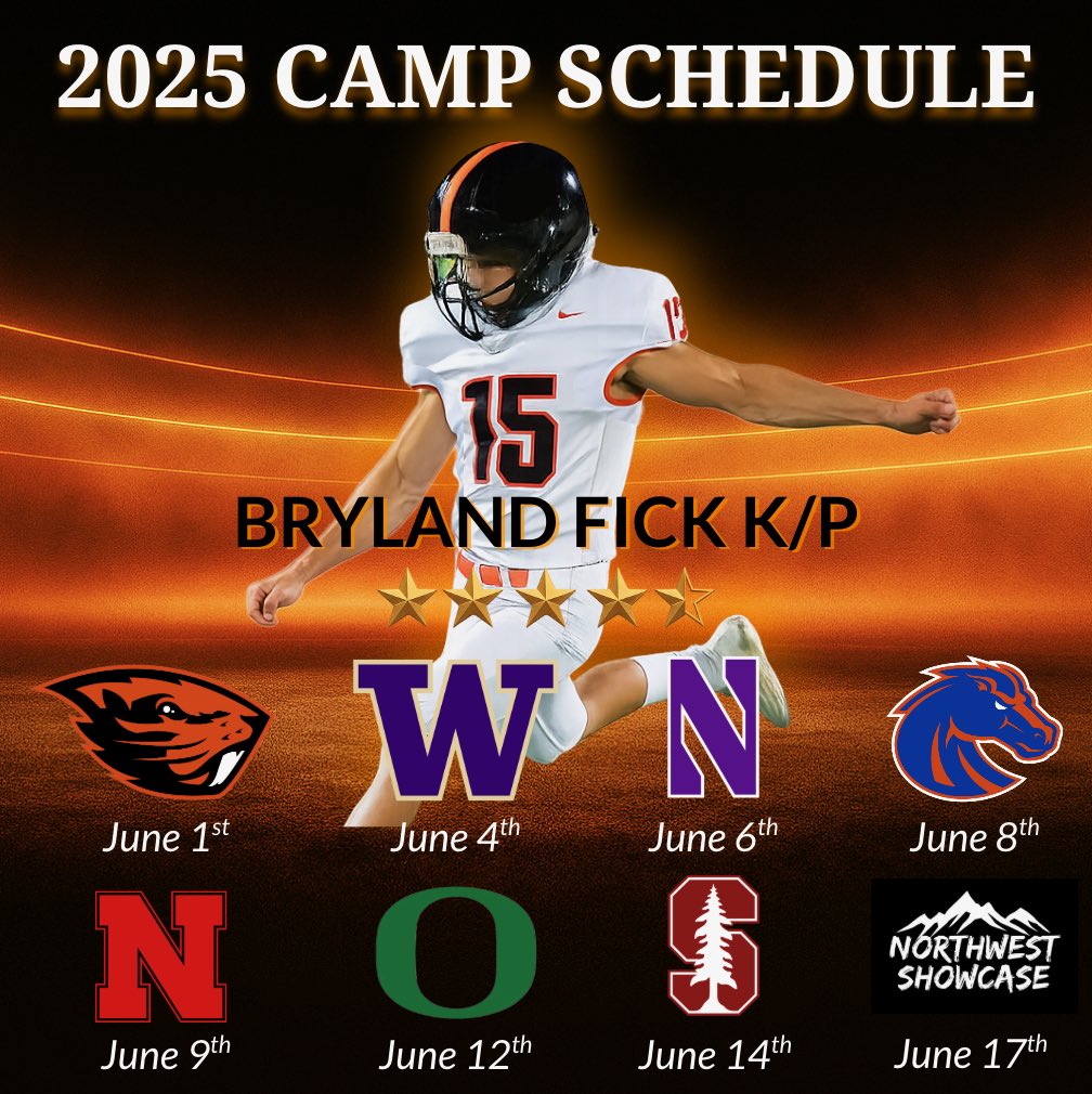 Been out to Oregon State, UW, Northwestern, Boise State &amp; Nebraska. Grateful for every stop. Staying focused &amp; ready for what’s next: Oregon, Stanford &amp; the NW Showcase.
<a href="/DannySutton23/">Danny Sutton</a> <a href="/Coach_Wiz9191/">Alex Wierzbicki</a> <a href="/bgtigerstrength/">Tiger Strength</a> <a href="/HalHughey16/">Hal Hughey</a> <a href="/BeaverFootball/">Oregon State Football</a> <a href="/UW_Football/">Washington Football</a> <a href="/NUFBFamily/">Northwestern Football</a>