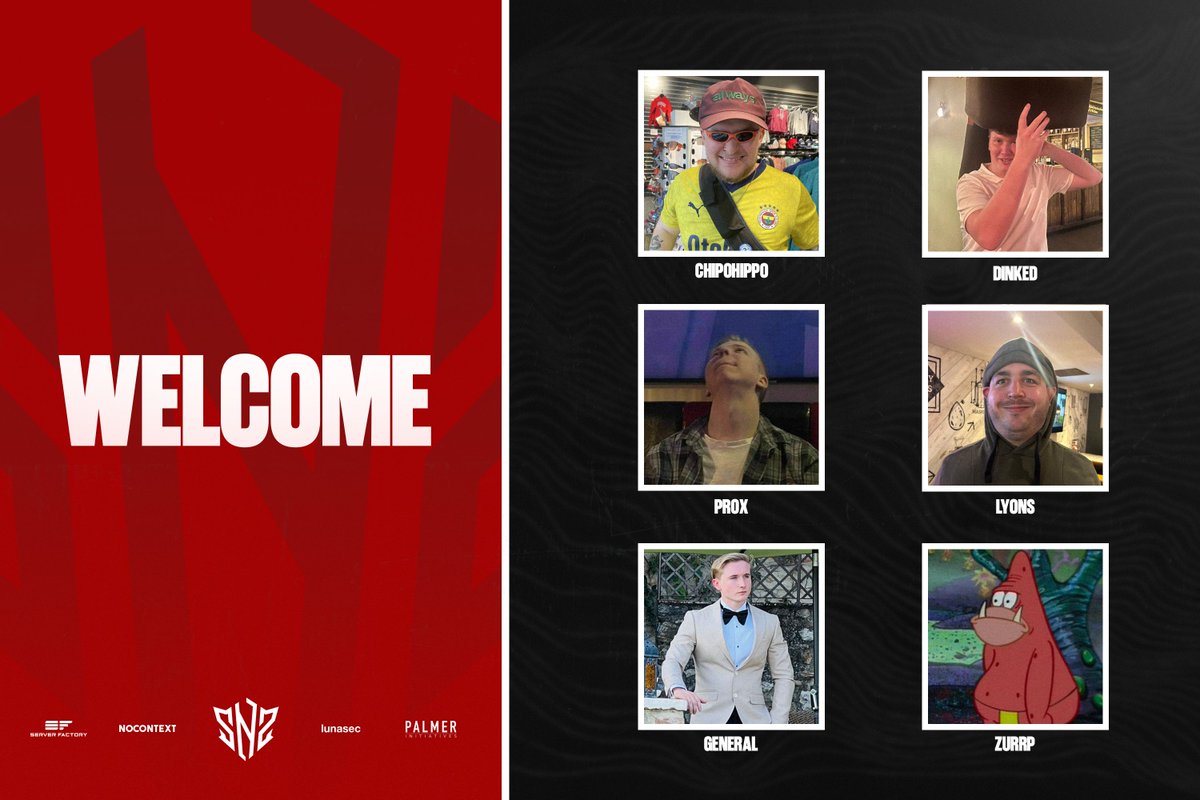 WELCOME TO SNOOZE  

Our new #CS2 roster:
🇬🇧 <a href="/chipohippo1/">chipohippo</a> 
🇬🇧 <a href="/lyonscsgo/">lyons</a>  
🇬🇧 <a href="/DinkedCS/">Joe</a>  
🇬🇧 <a href="/GeneralJH_/">General</a>  
🇪🇪 <a href="/ProxtorOG/">Proxtor</a> 
🇬🇧 <a href="/natzurrp/">Nat</a> (temp.)

Watch us fight for a spot in the Division 2 <a href="/UKICircuit/">UK & Ireland Circuit</a> play-off finals tomorrow!

#SNOOZEYOULOSE💤