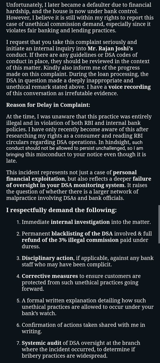 Apurva288s's tweet photo. @pnbindia @CVCIndia @FinMinIndia @DFS_India @PIB_India @PIBHindi @abpmajhatv @PTC_Network @PunjabNewsline @PunjabKesariCom @TheTribune @RBI @jagograhakjago @FinancialXpress @CNBCTV18PrimeIN @JagbaniTv If you've faced bribes from DSAs or Bank Officials - Come Forward &amp; Share your Story. 
Together, we build pressure that institutions can't ignore. 
Retweet to expose this culture.
Let's clean the rot from within.
#PNBBribeScandal #BankCorruption #DSACorruption https://t.co/MSSK1aDxCz