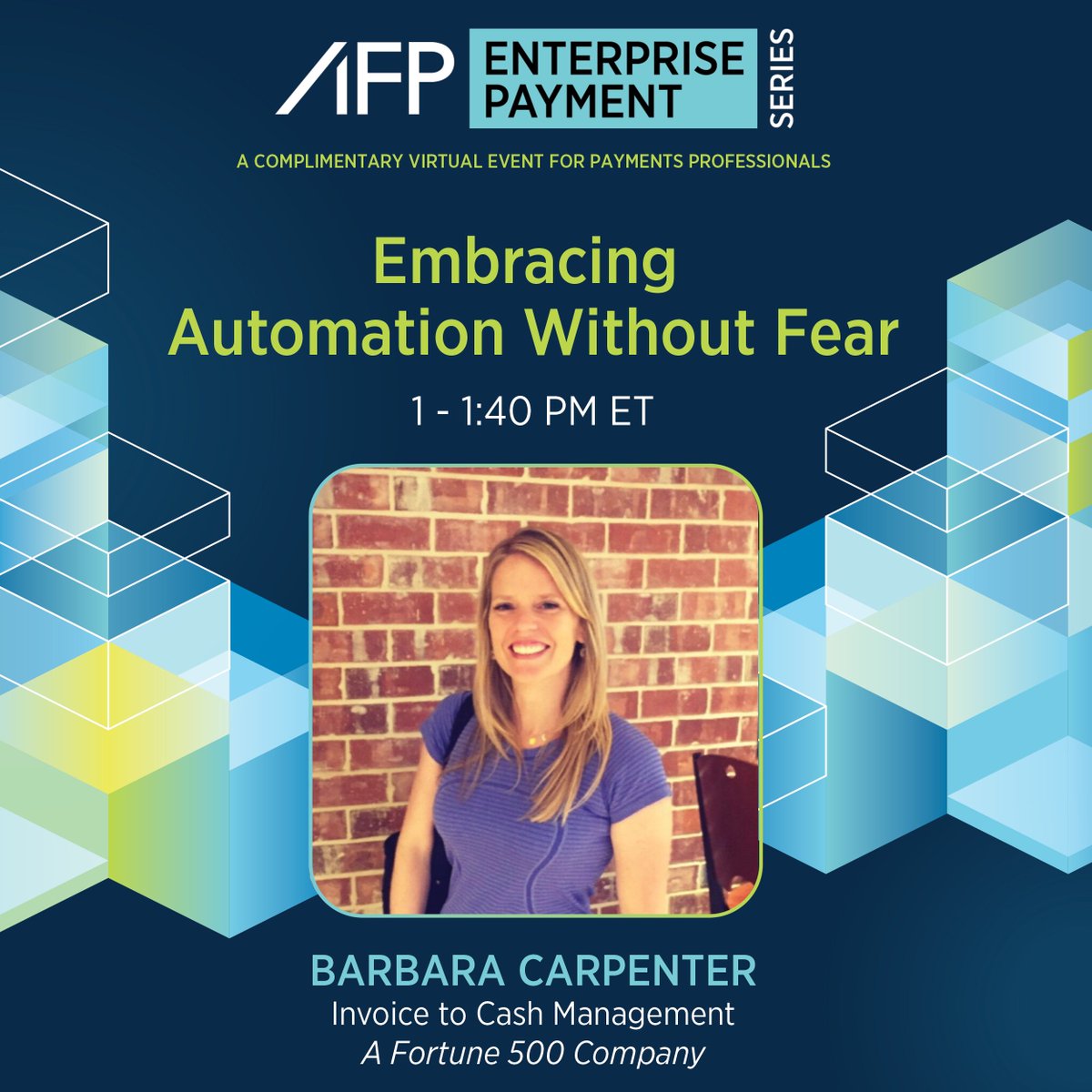 Automation is not about machines taking over. It’s about making processes faster and more accurate. Join us on June 25 for this complimentary virtual event &amp; hear how Barbara Carpenter's Fortune 500 team uses automation to level up AP &amp; AR. Register now: hubs.ly/Q03rw8fX0