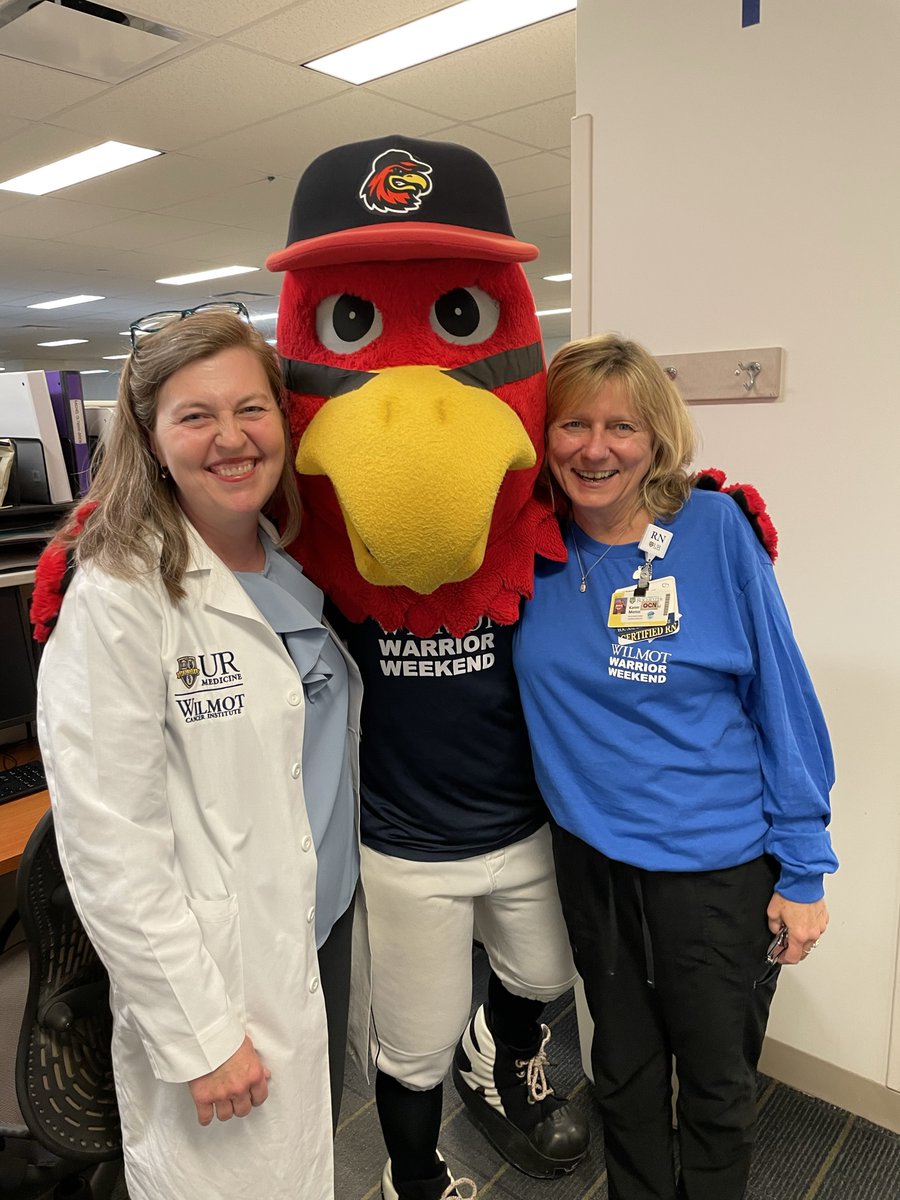 Wilmot Cancer Institute (@wilmotcancer) on Twitter photo Thanks to Spikes from <a href="/RocRedWings/">Rochester Red Wings</a> for stopping by today! Patients, caregivers, and employees alike had fun shaking hands and giving hugs.
He came to help us raise awareness for:
Survivors Night: urmc.info/24K
Warrior Weekend: warriorweekend.urmc.edu
#WilmotWarrior Thanks to Spikes from <a href="/RocRedWings/">Rochester Red Wings</a> for stopping by today! Patients, caregivers, and employees alike had fun shaking hands and giving hugs.
He came to help us raise awareness for:
Survivors Night: urmc.info/24K
Warrior Weekend: warriorweekend.urmc.edu
#WilmotWarrior