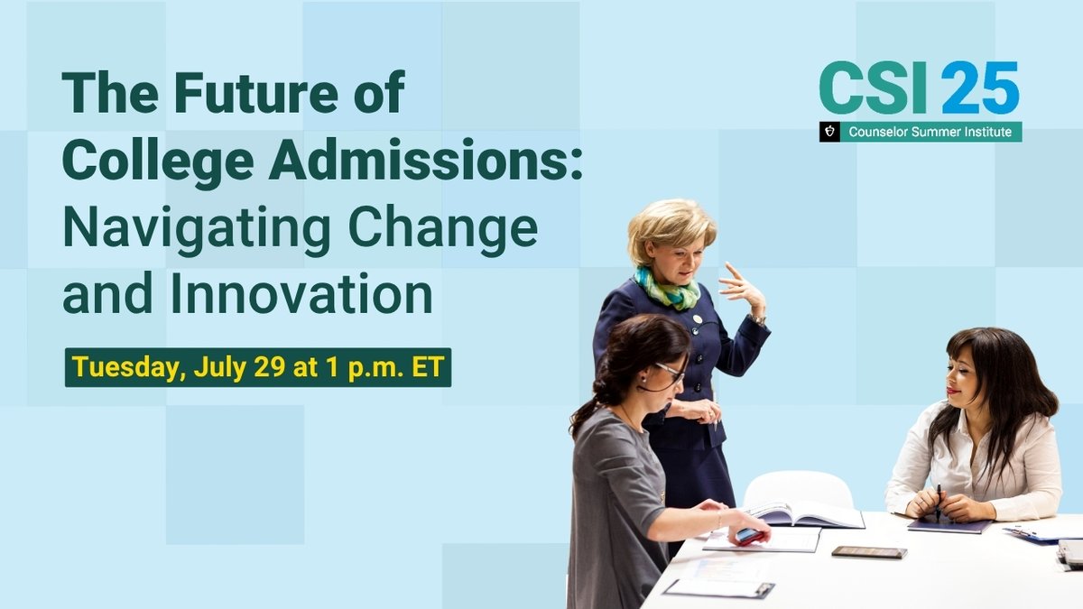 🎓 Counselors: Join us on July 29 for “The Future of College Admissions: Navigating Change and Innovation.” 

Hear about the evolving college admissions landscape from leaders in higher ed, K-12, and community organizations. 

🔗 Learn more &amp; register: spr.ly/60194J90c