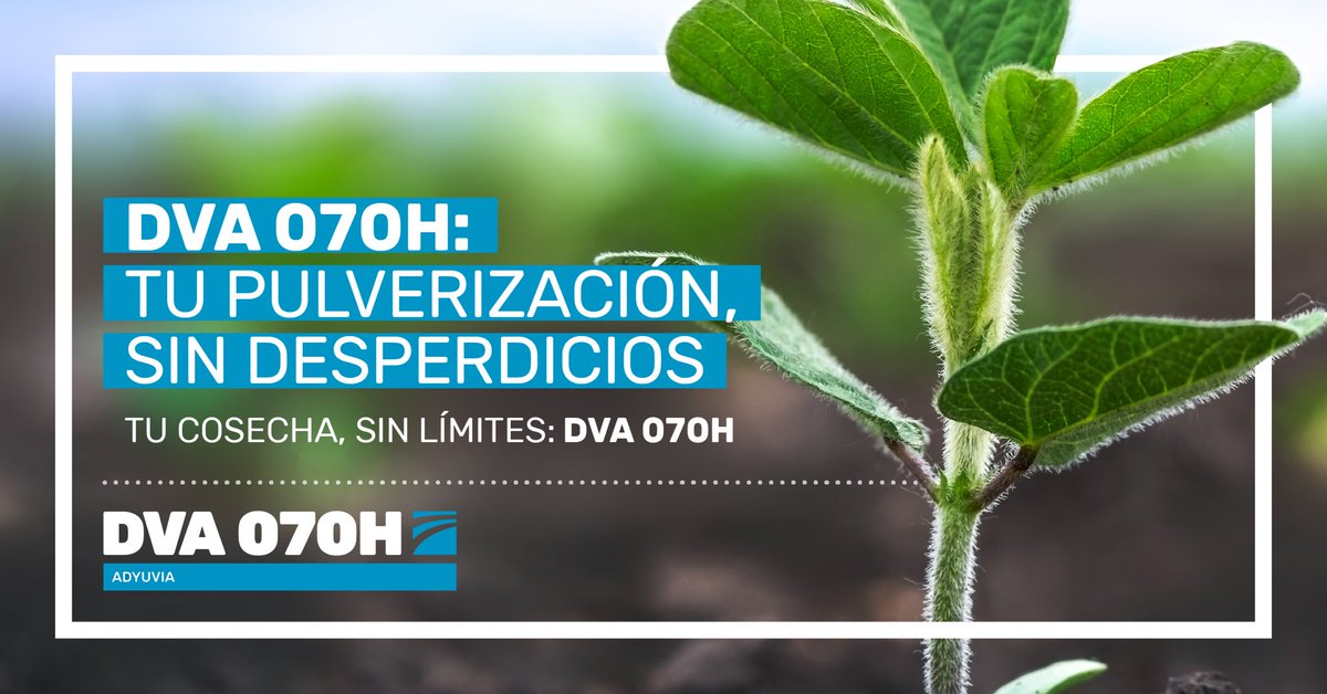 Maximizá cada gota, optimizá tu trabajo y llevá tu cosecha al siguiente nivel.
Precisión, eficiencia y resultados reales en cada aplicación.

#agroargentino #campo #dva070h