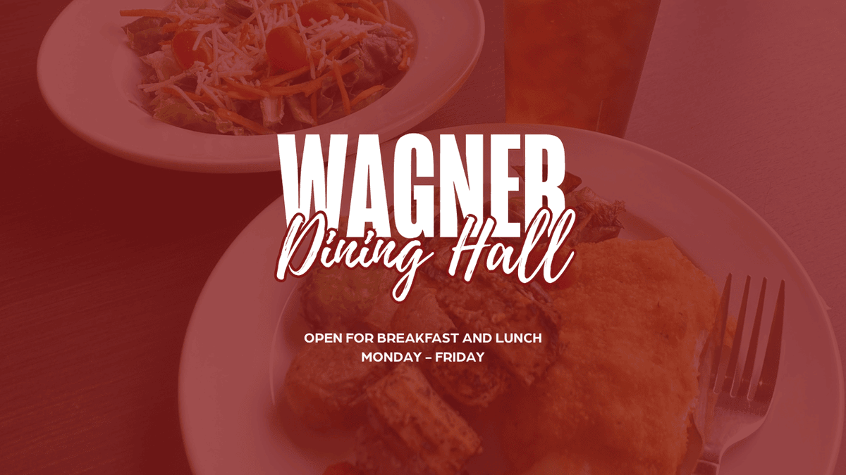 Looking for a great place to eat? 🍔🍟 Stop by Wagner Dining Hall for breakfast or lunch this summer!! ☀️

Don't forget to check out the link 🔗 to see more summer dining options and hours.
heyor.ca/WF9Xxi