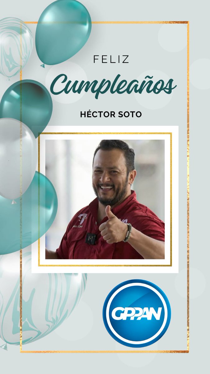 Diputados PAN Dgo (@dippandgo) on Twitter photo Los diputados del GPPAN felicitamos a <a href="/Hectorsoto8/">Héctor Soto #EnVivo</a> con motivo de su cumpleaños, le deseamos tenga un día muy feliz en compañía de sus seres queridos. Los diputados del GPPAN felicitamos a <a href="/Hectorsoto8/">Héctor Soto #EnVivo</a> con motivo de su cumpleaños, le deseamos tenga un día muy feliz en compañía de sus seres queridos.