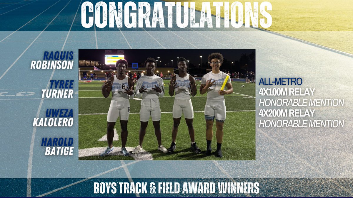 Congratulations to the Jefferson girls and boys track &amp; field athletes that received MVC and All-Academic awards this season!