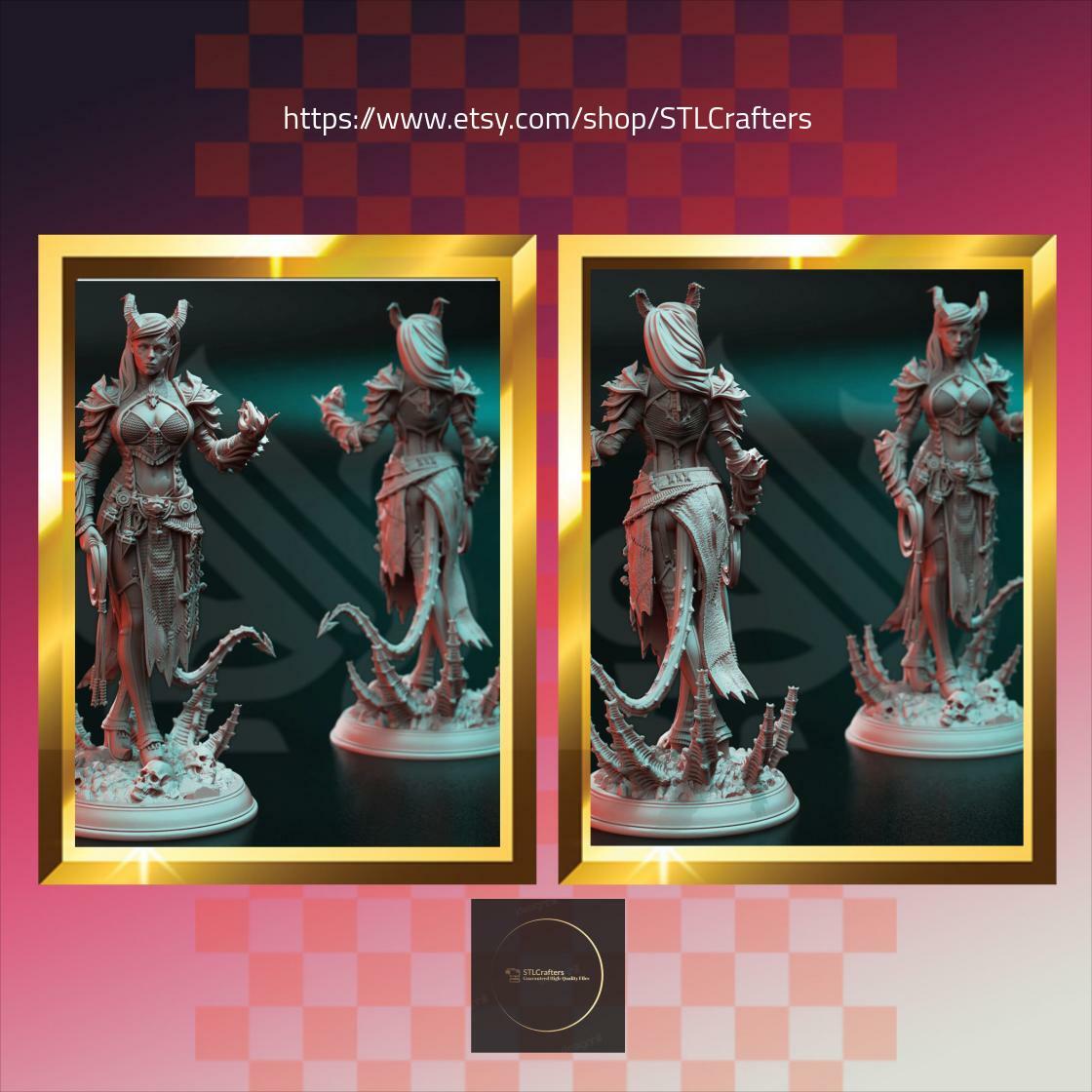 STLCrafters's tweet image. In stock. Going soon. Skardi of the Third – Warlock of Decay 3D STL Files only at £19.99.. 
bit.ly/47DJ20n
#Print3dGame #TabletopModel