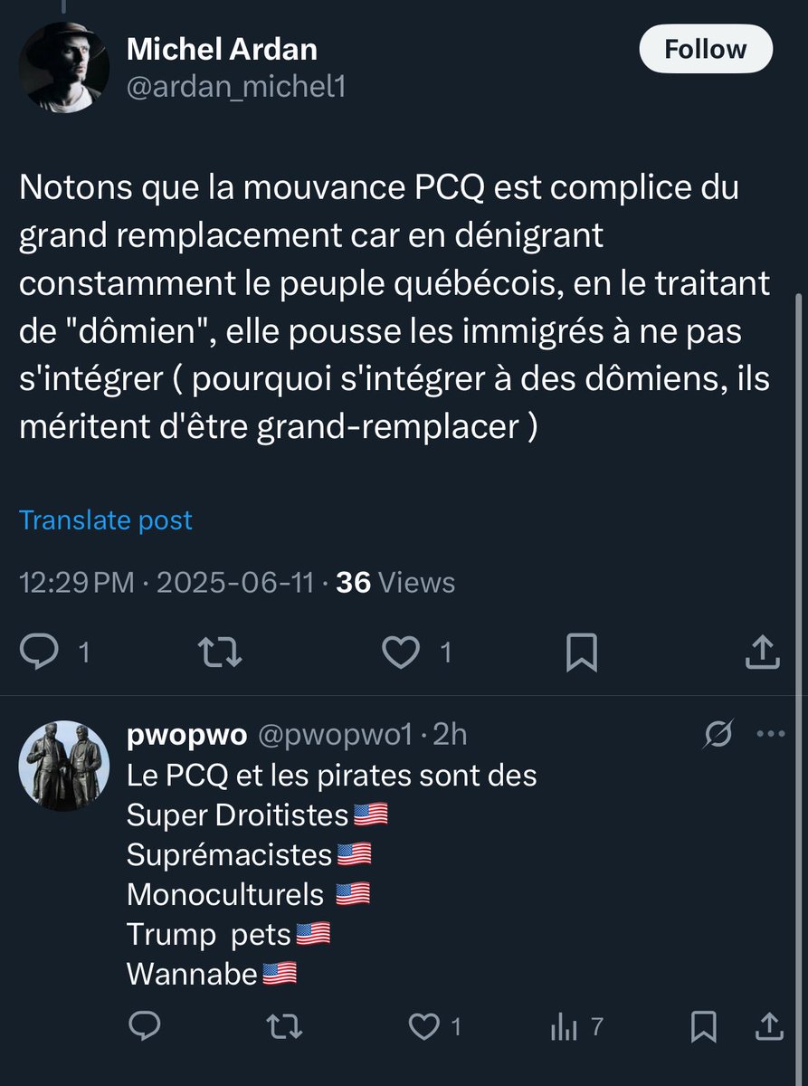 gallagher_x_11's tweet image. "Les pirates font parti d’un culte”
– Un des quatre-cinq losers nationalistes frustrés qui répètent à l’unisson, depuis deux-trois ans, les trois-quatre mêmes points à chaque jour sous les publications de leur gourou, Alexandre Cormier-Denis @campdumal