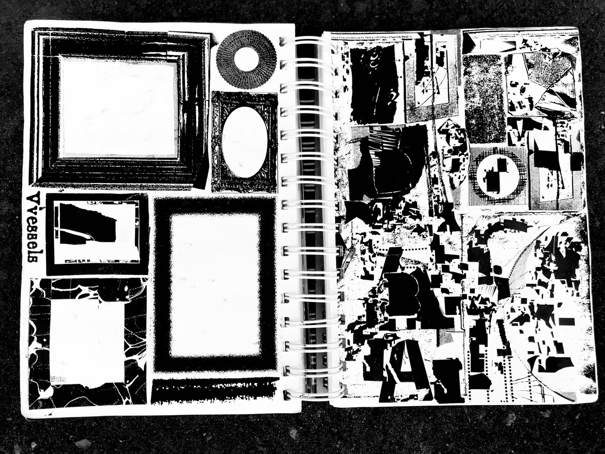 2020 sketchbook collages