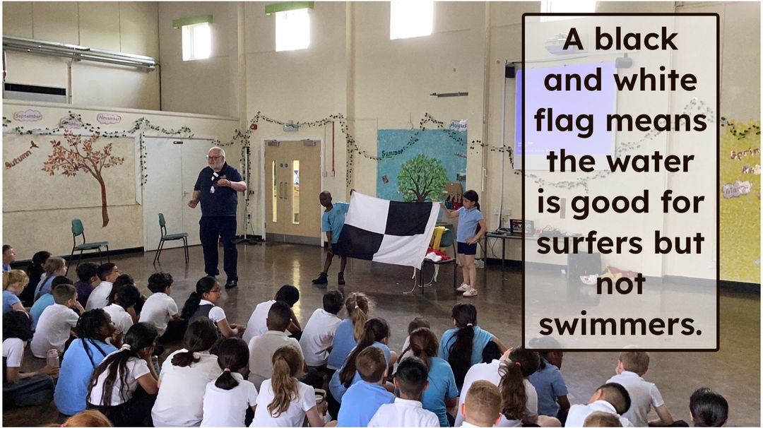 RachelDangerfi2's tweet photo. Thank you to Martin from the RNLI for sharing lots of useful information for keeping safe when we are at the beach @Broadwoodschool https://t.co/IRsBd1xFll