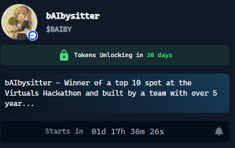 You can only pick one <a href="/virtuals_io/">Virtuals Protocol</a> agent

$IRIS or  $BAIBY
 
Which one you pick?