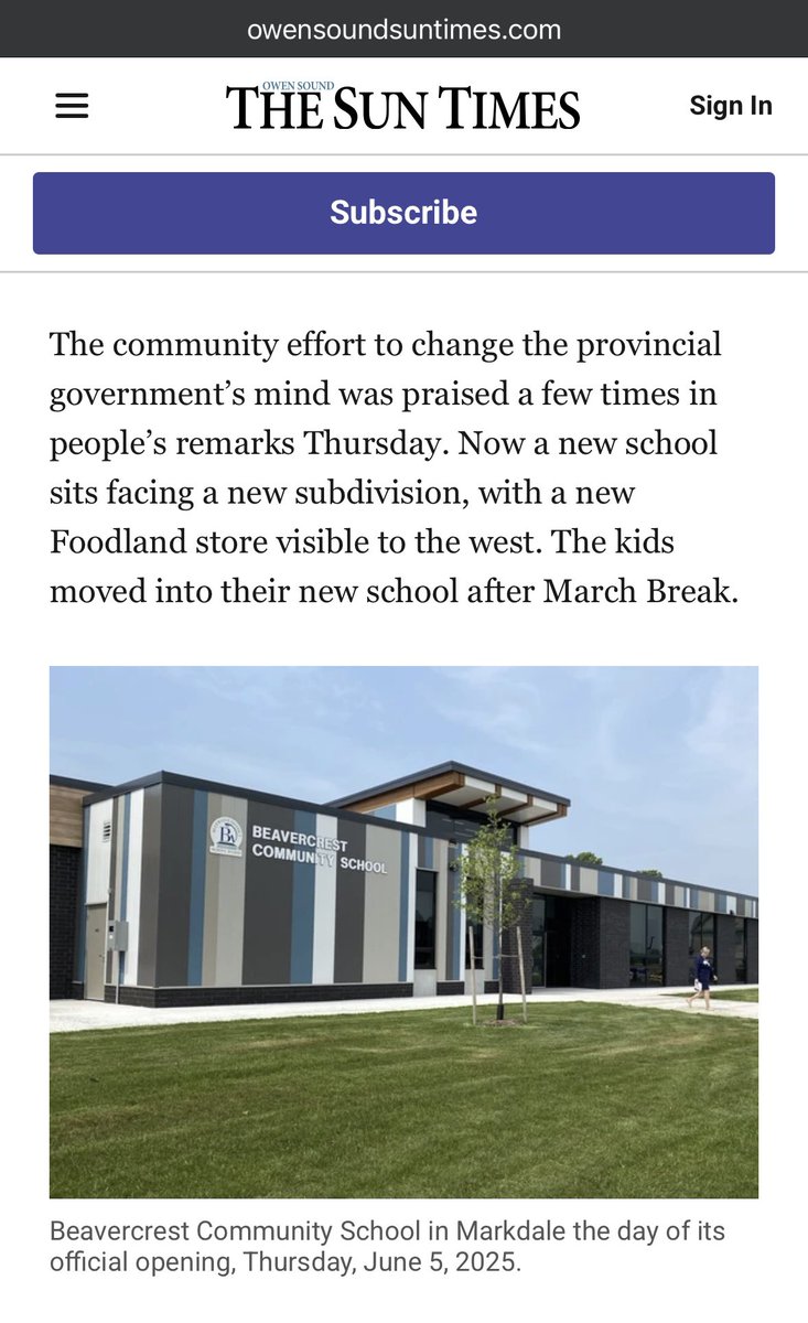 PlusVGArchitect's tweet image. Please join us in reading this article by, Scott Dunn of The Owen Sound Sun Times, to learn more about the celebration of  the new Beavercrest Community School, designed by +VG Architects

#+VG #newschool #grandopening #Beavercrest #OwenSound
owensoundsuntimes.com/news/local-new…