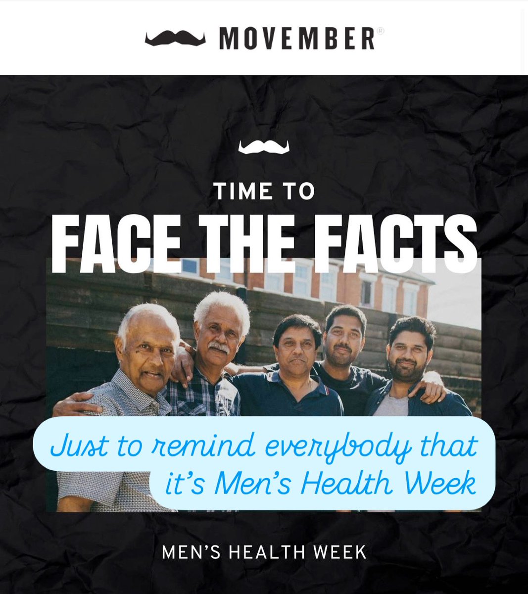 brookmans76's tweet image. Just a reminder that it is #MensHealth week
#Cancer #MentalHealth #HeartDisease #Lifestyle @oncodaily @Uroweb
